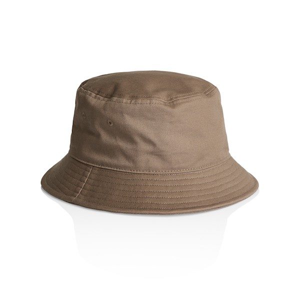coffee brown cotton bucket hat